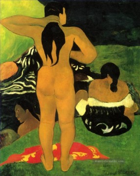 Tahitian Frauen Baden Paul Gauguin nackt Ölgemälde